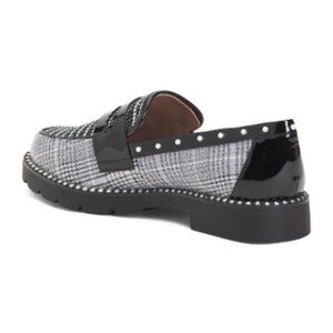 NEW BETSEY JOHNSON Darian Gingham Loafers Floral for women 2510 3T4